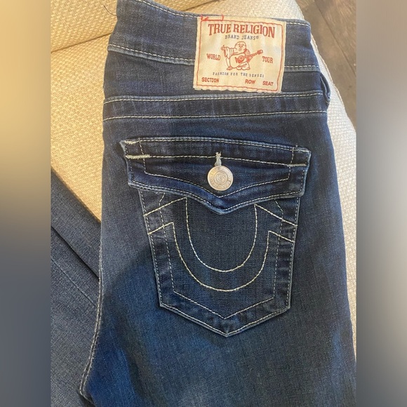 TRUE RELIGION Jeans Billie Mid Rise Straight - SZ 26 NWOT BRAND NEW - Picture 6 of 13